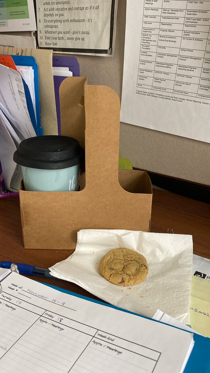 Happiness is my Coffee Cart delivery on Thursdays. Thank you to our DDP program and MEL3E classes and their teachers. <a href="/HawksHillcrest/">Hillcrest HS</a> <a href="/OCDSB/">OCDSB</a> #myjobrocks