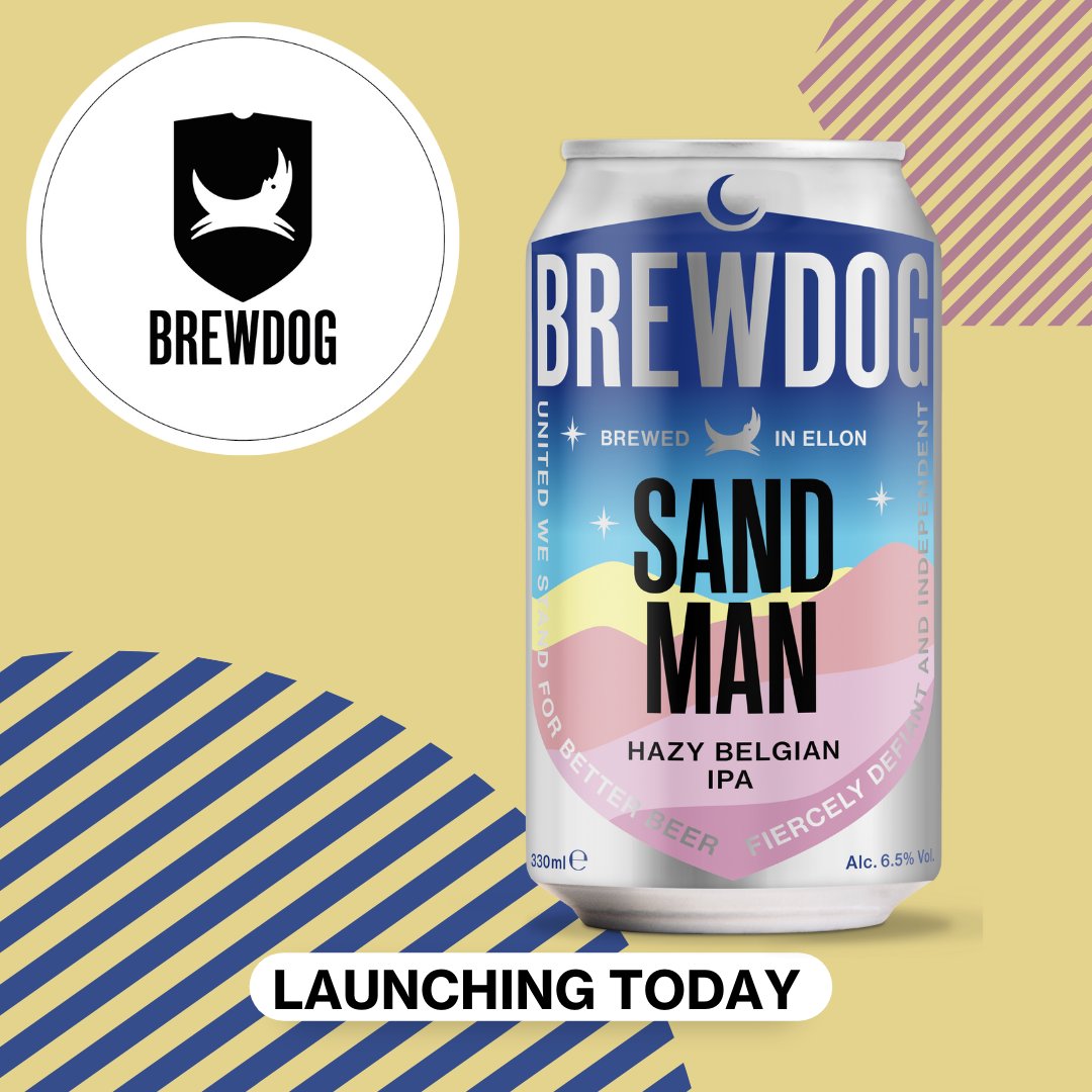 🎉BRAND NEW BEER!!!!🎉
Head in to try the amazing...
SAND MAN
6.5% Hazy Belgian IPA
A high-octane beer for November. Expect Tropical notes of mango, pineapple &amp; guava👀!! Hints of aromatic spice &amp; banana add a belgian twist.

#Newbeerlaunch #brewdogreading #craftbeer #belgianbeer