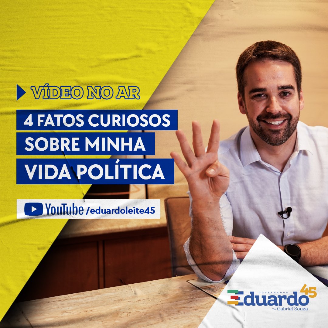 4️⃣ Quatro Fatos Curiosos Sobre a Minha Vida Política ! Clica aí e assiste lá: youtu.be/5gxlMb8s7dc