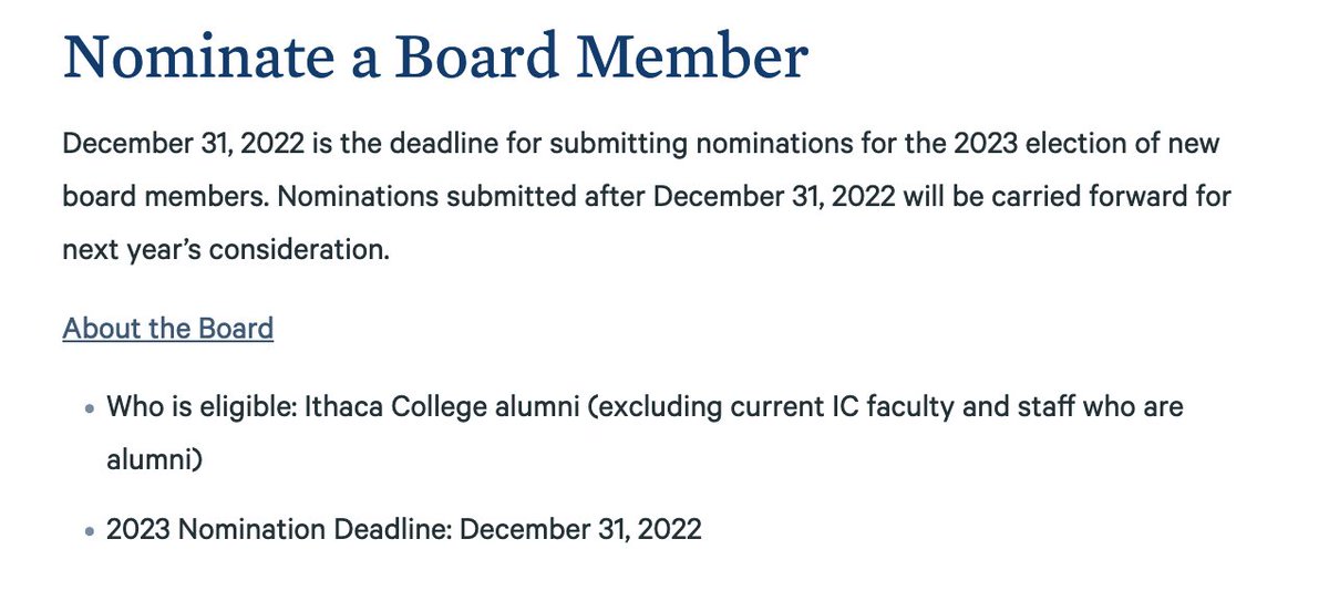 icdc1892's tweet photo. Know an alum who would be GREAT for the Alumni Association Board of Directors? Nominate them here by 12/31: https://t.co/9tH5d3nAKW https://t.co/wrBOiFR8az