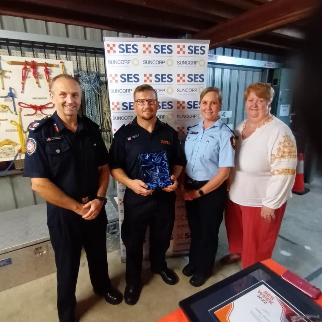 QLDSESVA's tweet photo. Congratulations Dan Quilty, Coolum SES Group.

An amazing job Dan, thank you for all the hard work, dedication and support of your fellow team members, the community and the agency.

https://t.co/nzB6C43Q6g
https://t.co/8UE4USDbfL

@QLDSESVA @QldFES @suncorp https://t.co/zf26Azxngd