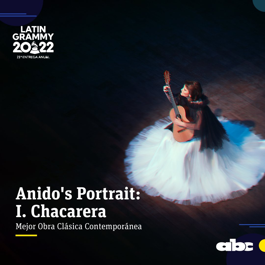 🇵🇾🤩 La guitarrista paraguaya @BertaRojas ganó dos #LatinGRAMMY con "Legado".

🔸Mejor Álbum de Música Clásica y Mejor Obra/Composición Clásica Contemporánea por “Anido’s Portrait: Chacarera”, de Sergio Assad.

NOTA: abc.com.py/espectaculos/m…