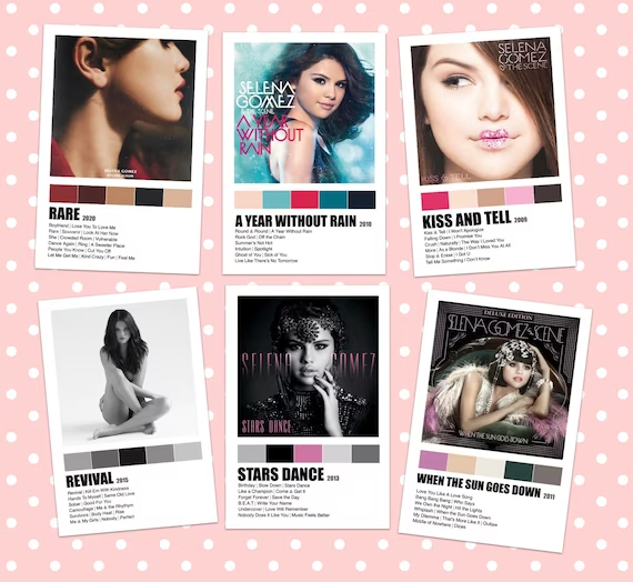gomezgirlies's tweet photo. What is your favorite #SelenaGomez Album/EP? #KissAndTell, #AYearWithoutRain, #WhenTheSunGoesDown, #StarsDance, #ForYou, #Revival, #Rare, or #Revelacion? https://t.co/EFPfJiUdA8