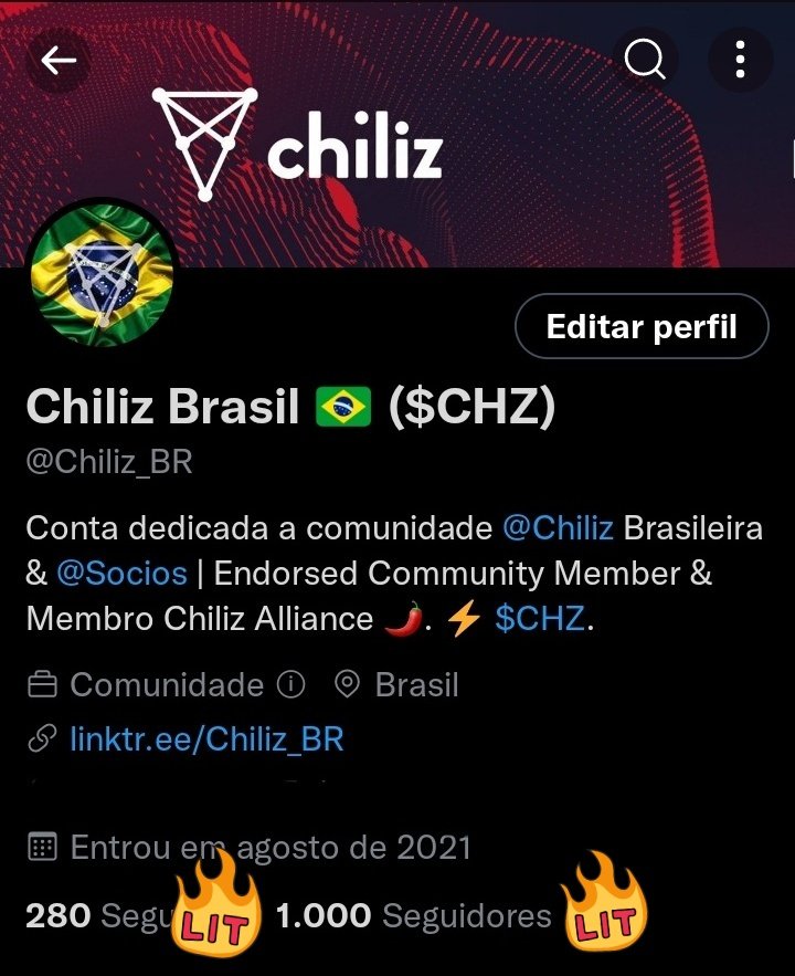 Chiliz_BR's tweet image. Somos 1️⃣.0️⃣0️⃣0️⃣ 🔝 

Muito obrigado a todos que acompanham a comunidade e dão seu apoio interagindo com as postagens

Bora dobrar a meta e seguir crescendo🚀

Vamos continuar mostrando a todos o que nossa pimentinha pode fazer e proporcionar ao fã de esporte.

#Chilizens ⚡️ $CHZ