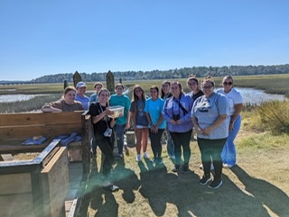 USCBeaufort's tweet photo. Great photos from Spring Island, SC where USCB early elementary and elementary future teaching learned about placed-based life science. These USCB students enjoyed this fantastic field trip to Spring Island! π¦ ποΈπ
#uscb #SpringIsland #education #fieldtrip https://t.co/X9UGPktOGr