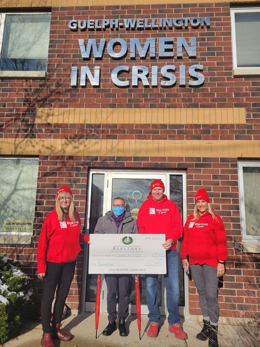 Big thank you to The Guelph and District Association of Realtors for their support during Realtors Care(R) Week! 
#RealtorsCareWeek
#WomanAbusePreventionMonth
#WrappedInCourage
#GWWIC