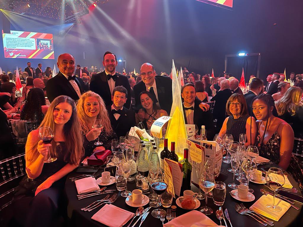 The best vaccine team ever at the #HSJAwards @HSJ_Awards with @MorrisHouseGP thanks for all the amazing work #winners 💉