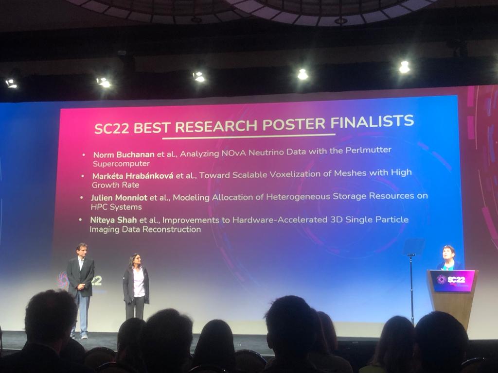 We didn't win the #SC22 Best Research Poster Award but it was an honor to be part of the finalists! Congratulations to all the Awardees 🎉 (cc <a href="/Inria_Rennes/">Centre Inria de l'Université de Rennes</a>)