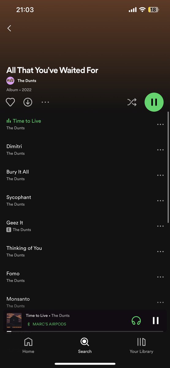 only album worth listening to tomorrow btw 🔥 <a href="/TheDunts/">THE DUNTS</a> fucking superb 👏 👏