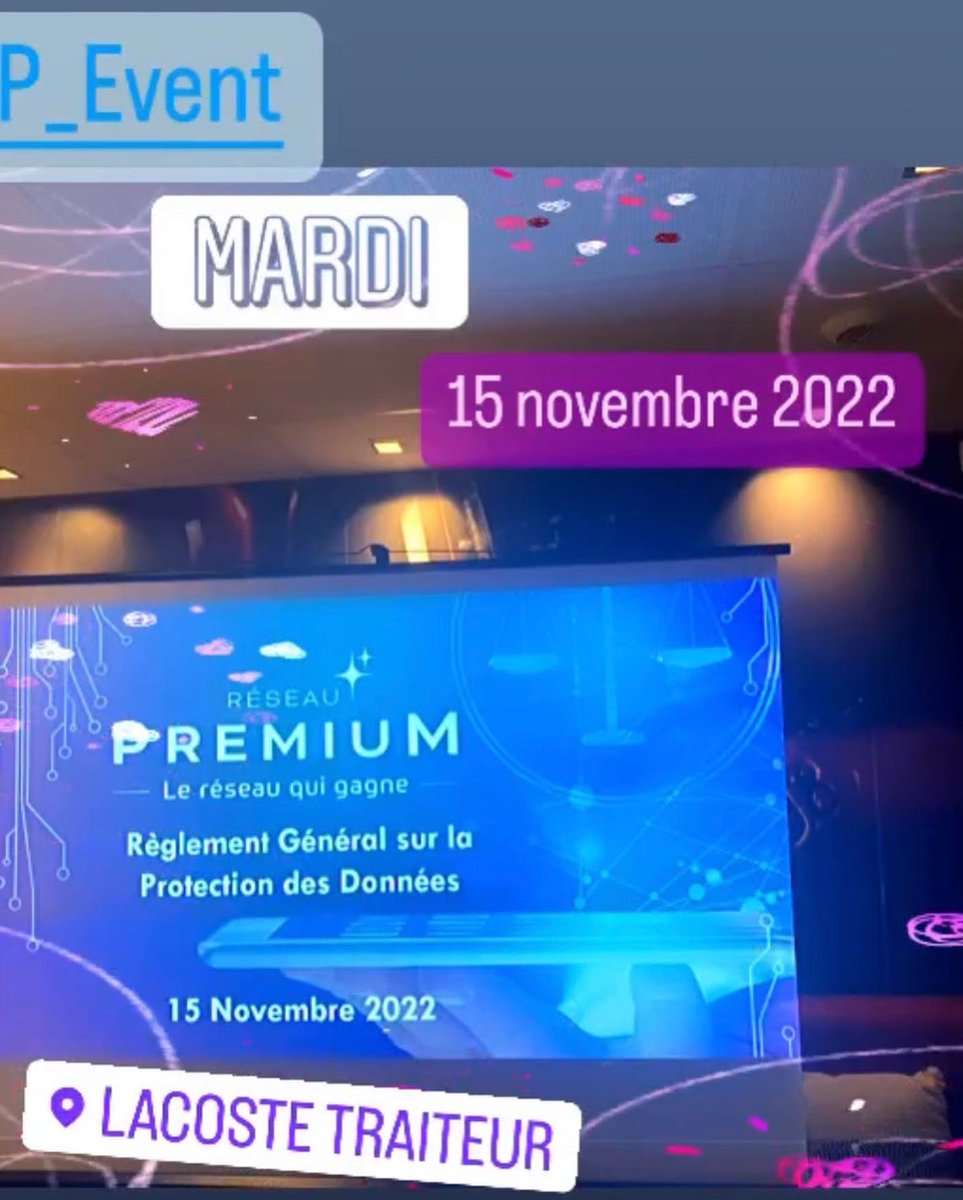 ReseauPremium's tweet photo. Cher(e)s membres, le Rรฉseau Premium tient ร vous rรฉitรฉrer ses remerciements pour avoir rรฉpondu prรฉsent ร notre #RP_event.
Nous vous donnons rendez-vous, le jeudi 15 dรฉcembre 2022 pour notre #soirรฉe_GALA.
Dโici lร , portez-vous bien et ร trรจs bientรดt! https://t.co/nsQktyQq8S