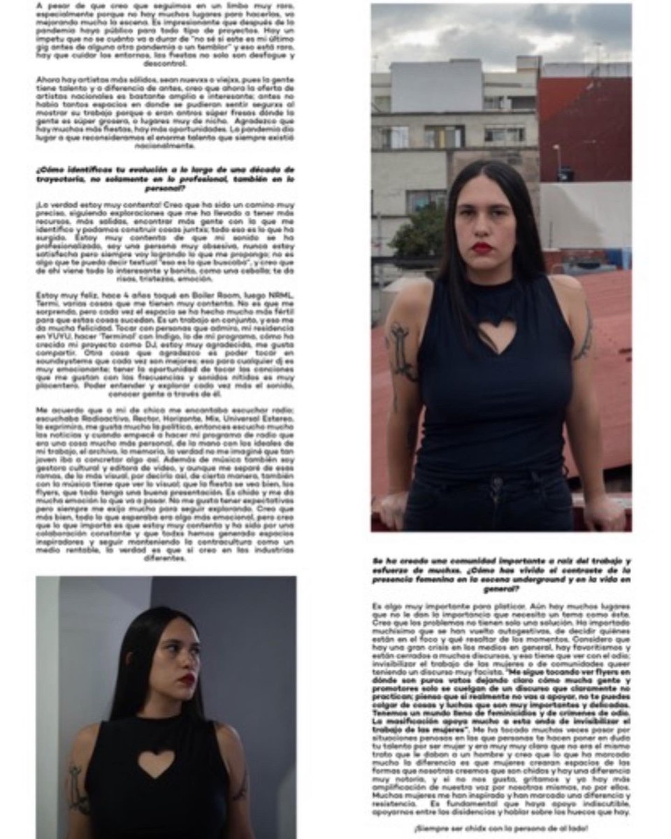 irmaruisenor's tweet photo. Ya salió la contraportada para @Mixmag Mx 💗 gracias @bi_myguest por la hermosa entrevista 🖤 https://t.co/DwF324puFT