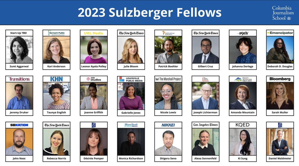 I am thrilled to join the 2023 Sulzberger Executive Leadership Program! Let's do this. tinyurl.com/24uchpjh