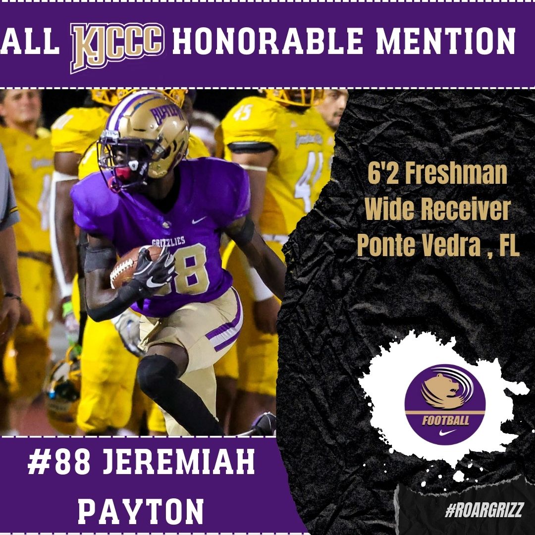 Butler Grizzlies (@butlergrizzlies) on Twitter photo 🚨𝐀𝐋𝐋-𝐂𝐎𝐍𝐅𝐄𝐑𝐄𝐍𝐂𝐄🚨
✖️#88 Jeremiah Payton
🥉 All-Conference Honorable Mention
🏈 Wide Receiver
🏠 Ponte Vedra, Florida
Congratulations Jeremiah!
<a href="/ButlerGrizzlyFB/">BUCO Football</a>
#RoarGrizz🐻 🚨𝐀𝐋𝐋-𝐂𝐎𝐍𝐅𝐄𝐑𝐄𝐍𝐂𝐄🚨
✖️#88 Jeremiah Payton
🥉 All-Conference Honorable Mention
🏈 Wide Receiver
🏠 Ponte Vedra, Florida
Congratulations Jeremiah!
<a href="/ButlerGrizzlyFB/">BUCO Football</a>
#RoarGrizz🐻