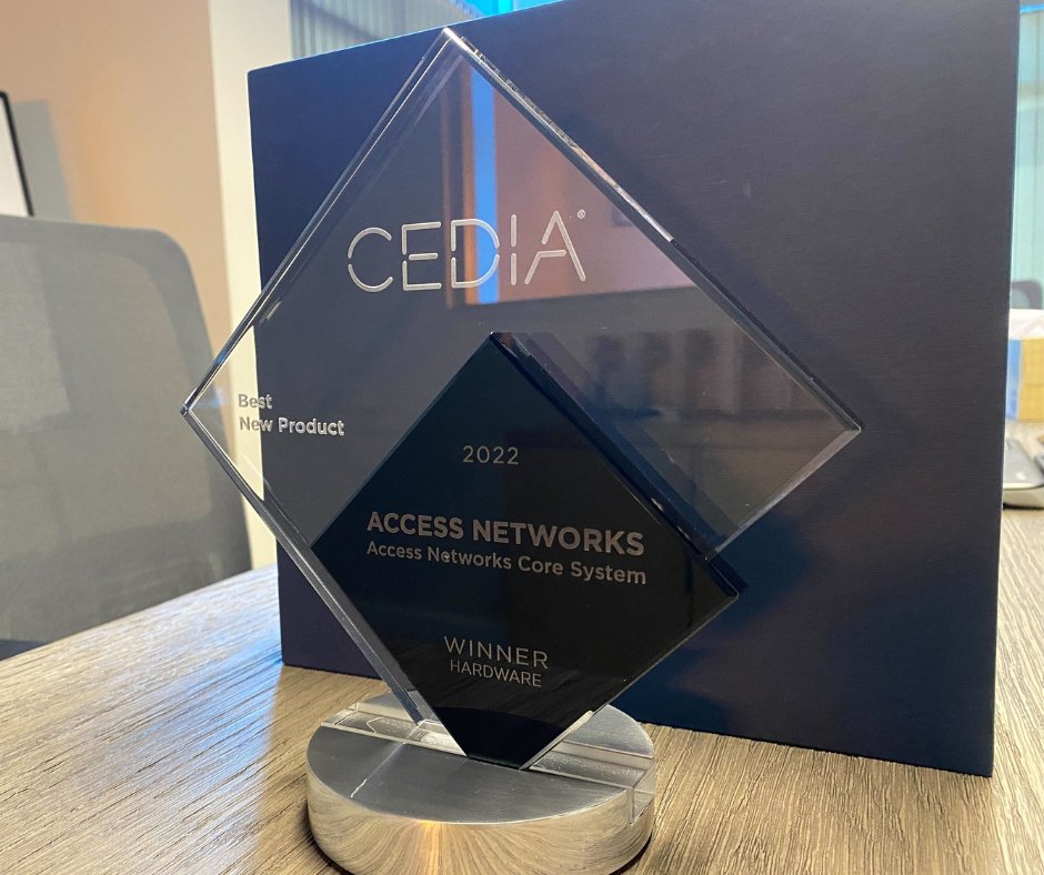 Look what arrived at our Valencia office this week 👀🏆

Thank you to <a href="/CEDIA/">CEDIA</a> for selecting our custom Core Systems in the category of Best New Hardware! Read more about this award win at: bit.ly/3EBqz8f 

#CEDIA #CEDIA2022 #AVAward #ProAV #AVTweeps