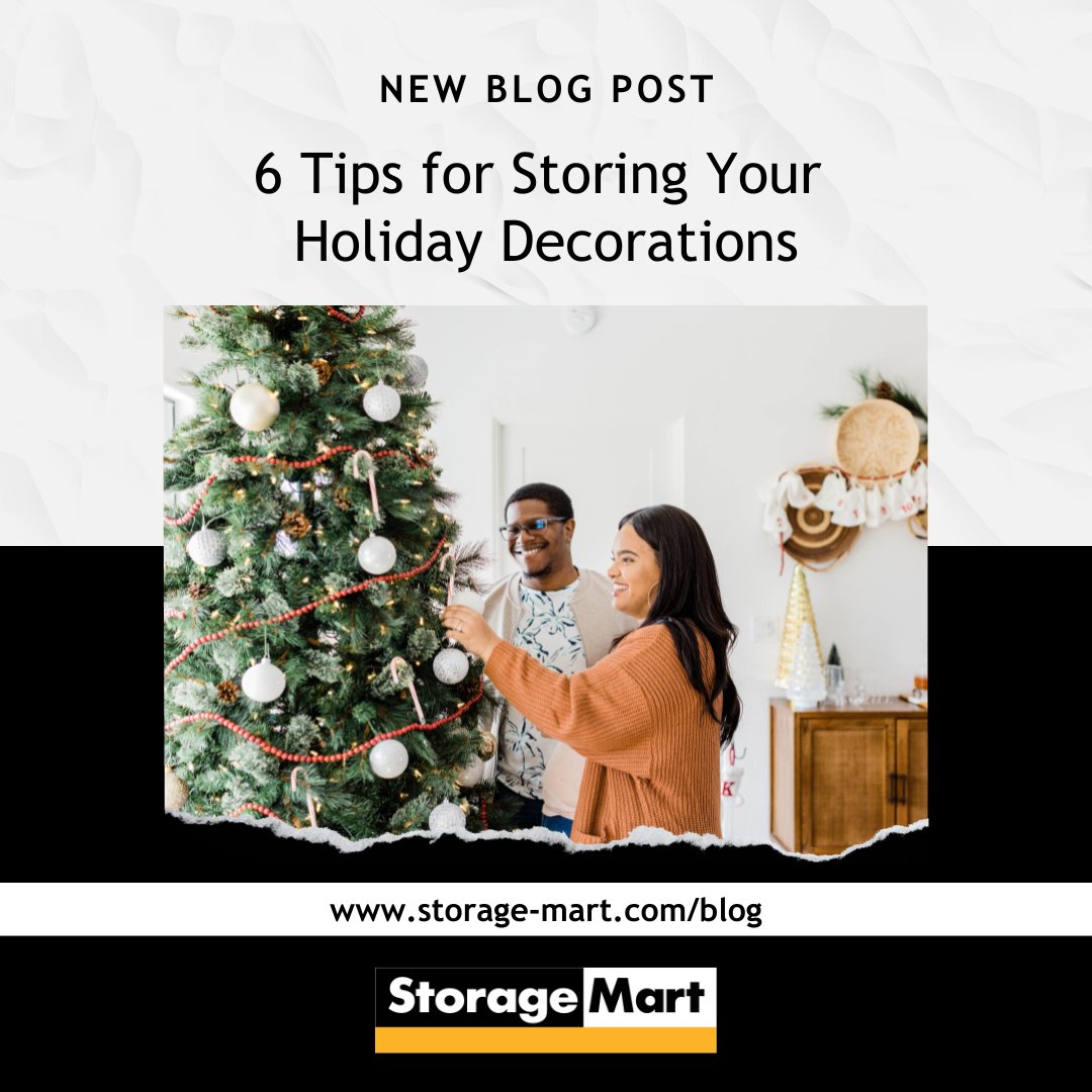 StorageMart's tweet image. Putting up holiday decorations is fun, but we all dread the clean-up that follows. Luckily, our storage experts have come up with tips to help you prepare ahead of time and make storing holiday decorations a breeze 👉 storage-mart.com/blog/tips-for-…

#StorageSolutions #HolidayStorage