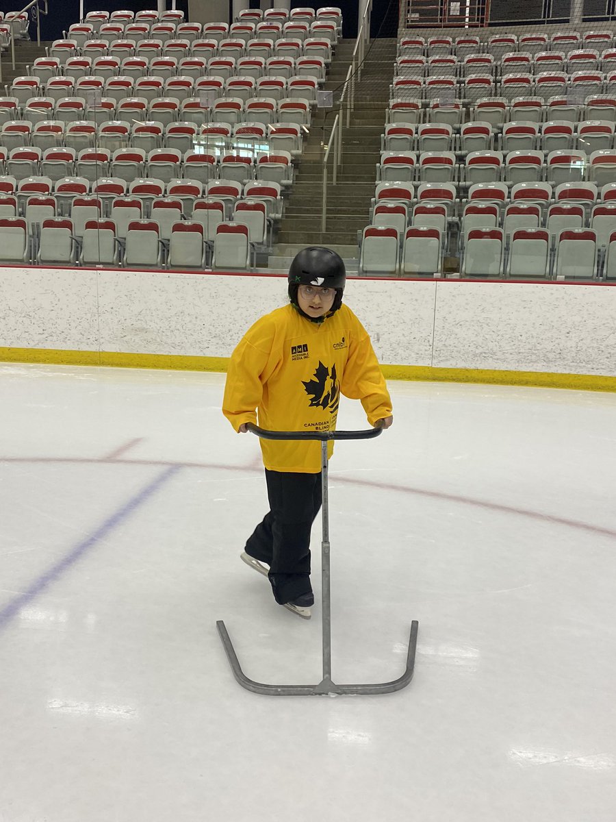 CDNBlindHockey's tweet photo. Today we had 30 youth who are blind &amp; or partially sighted from the @yyCBEdu take part in our Learn to Skate &amp; Try Blind Hockey Field Trip Day Program. Thank you to @ABBlindSports for partnering together on this program &amp; introducing these new participants to #Blind #Hockey https://t.co/HCo2tdPzmu
