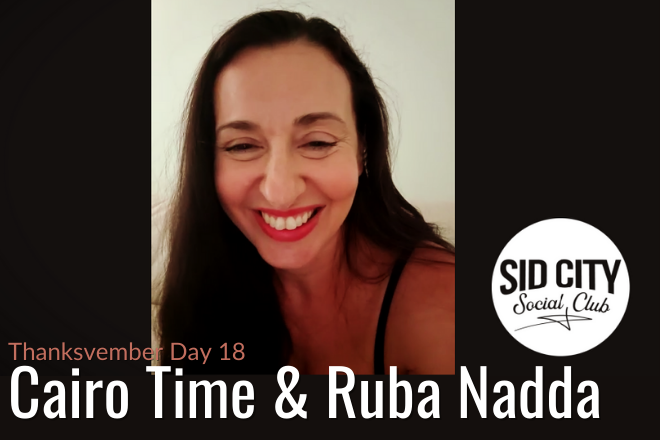sidcityonline's tweet photo. We ❤️ Ruba Nada and we are so thankful to her for taking the time to hang out with us and answer questions about #CairoTime. 

Watch the highlights from our July 2020 live Zoom with Ruba here: https://t.co/Z7H4YQUr2p

#Thanksvember https://t.co/BkBSqF3403