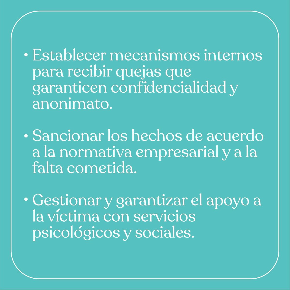 igualtat_sv's tweet photo. Finalizamos con los últimos 3 puntos importantes acerca de el rol de las empresas en la prevención y atención de la violencia contra las mujeres en el ámbito laboral.

#igualtat #igualdadsv #mujeresporigualdad https://t.co/K2nisRonmJ