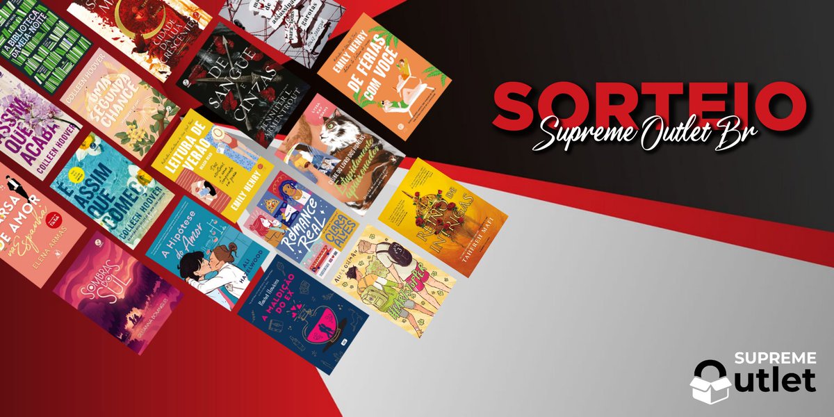 supremeoutletbr's tweet photo. 🔴 SORTEIO RELÂMPAGO

Regras ⚫
▪️ DAR RT no fixado 
▪️ DAR 🔃 e ❤️
▪️ Seguir @supremeoutletbr 
▪️ Comentar o livro desejado 

🎁 Prêmio: Um dos livros da imagem ou R$40 em livros 

🗓️ Resultado dia 01.12 https://t.co/DVJTSkzPkO