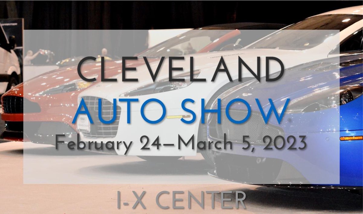 CleAutoShow's tweet photo. Tickets for the 2023 #cleautoshow will be available starting next Wednesday, November 23 at https://t.co/hnZ9cDKzn9! https://t.co/AdJl4gZFTi