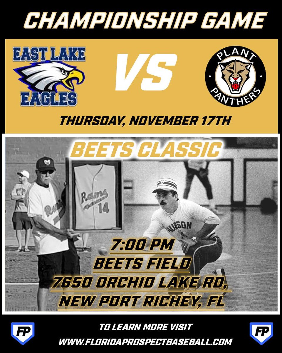 CoachColeman13's tweet photo. Tonight we are firing back up the House that Coach Beets Built. 

Beets Classic Championship Game tonight at 7pm between Plant and East Lake. https://t.co/QKgQX8fbVf