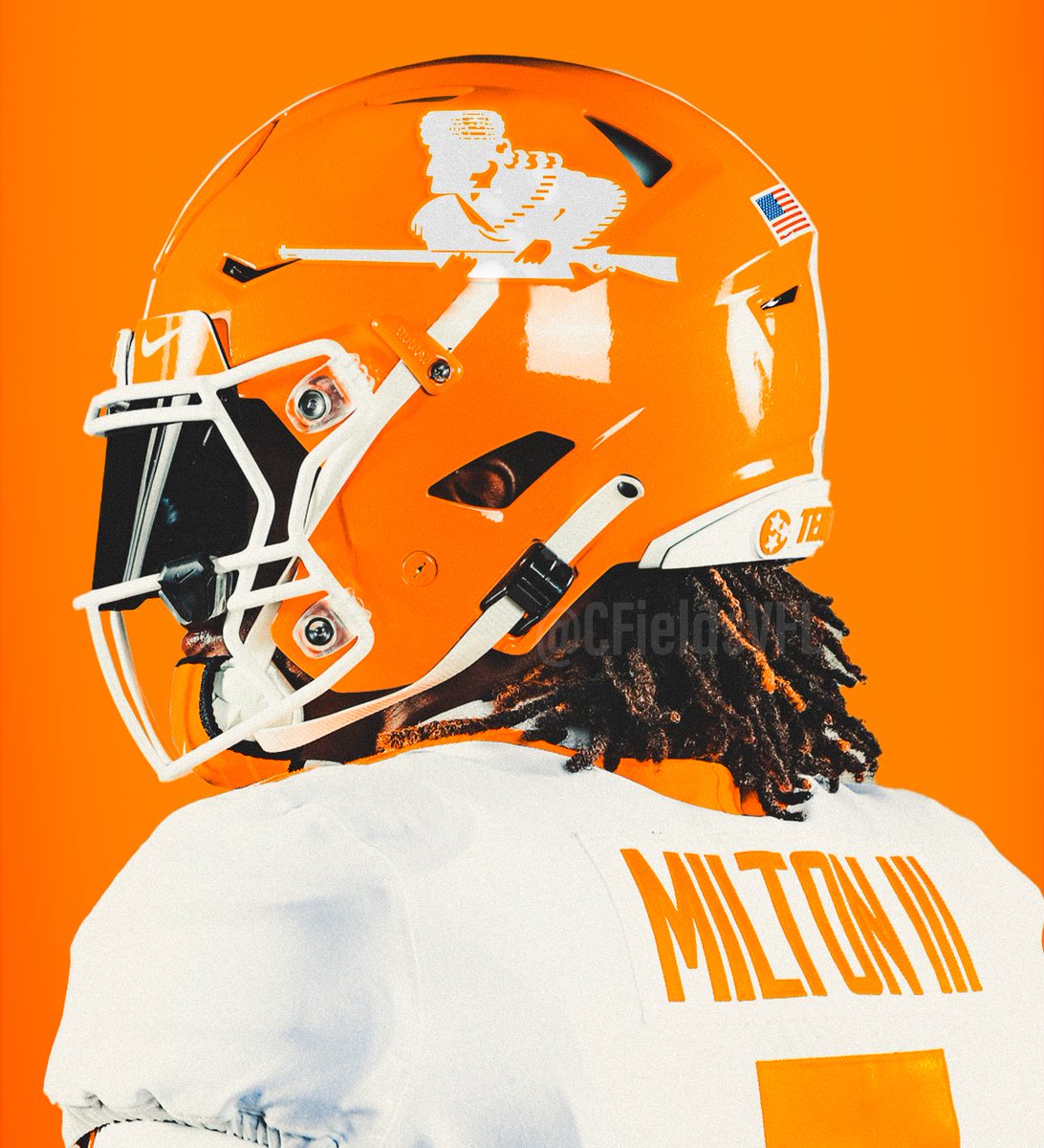 Think about it. How cool would the Rifleman logo be as a decal on these orange helmets? 😍