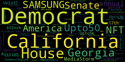 infokalyptisch's tweet photo. Trending in my timeline now: #California (6) #House (6) #Georgia (5) #Democrats (5) #Upto50 (4) #NFT (4) #Democrat (4) #America (4) https://t.co/9dyaAYmUwi