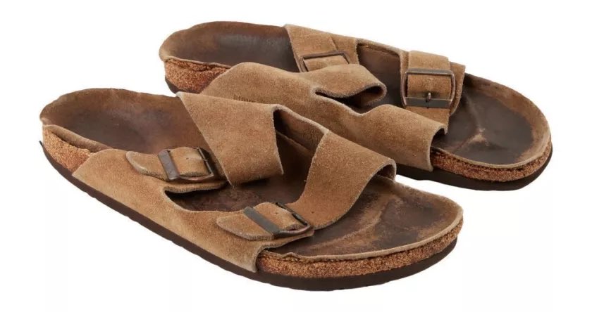 Steve Jobs' worn-out Birkenstocks have sold for $218,000 at auction