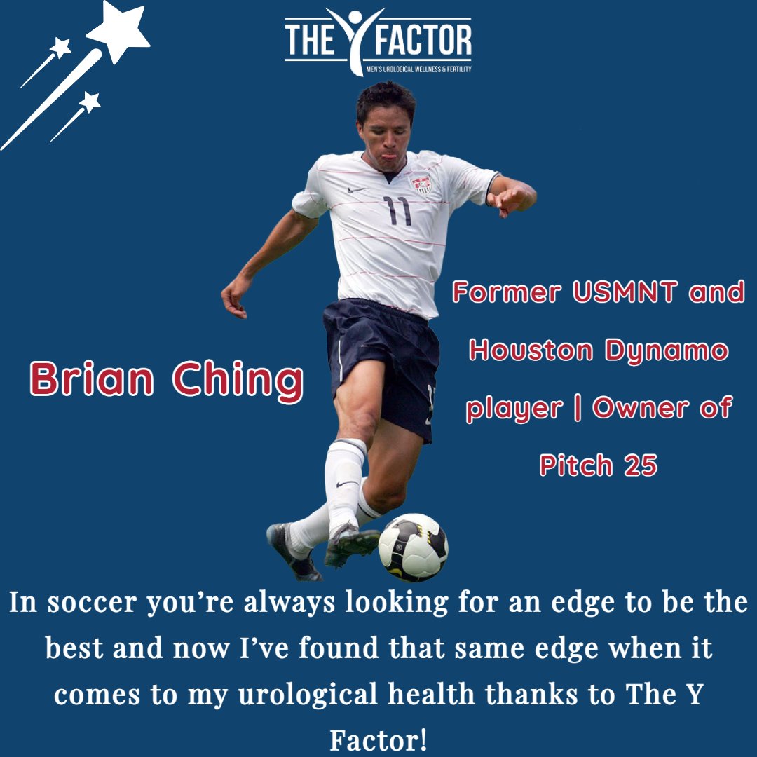 ManCenters's tweet photo. With the #WorldCup starting this weekend, we wanted to highlight one our patients: former US Men's National Team player, Houston Dynamo legend, and owner of @Pitch25HTX @brianching. 

Thank you for trusting us with your urological care, Brian! https://t.co/T0qM90iyjx https://t.co/WRYTlxsX0a