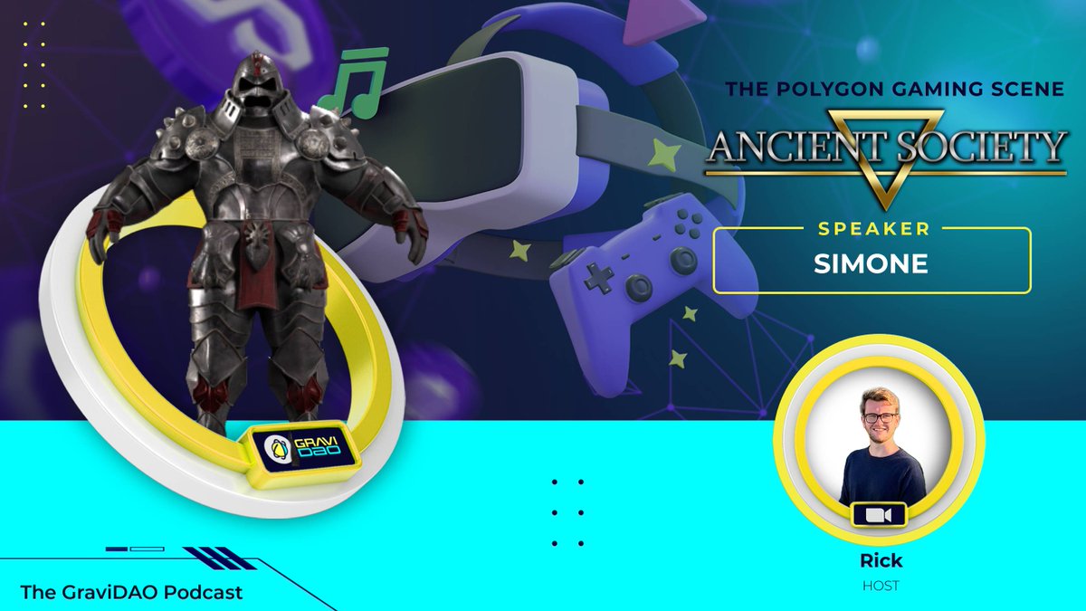 GraviDAO_'s tweet photo. 📡 NEW PODCAST EPISODE📡

🎙️ The Polygon Gaming Scene | @_ancientsociety

💛 EPISODE LIVE 💛

YouTube: https://t.co/VT0c1seIwi
Audio: https://t.co/I6GpByTVWm

$MATIC #polygon #polygonNFT #NFT #web3 #p2e #gaming #DAO #crypto #cryptocurrency #playtoearn https://t.co/FB6jds9TLJ