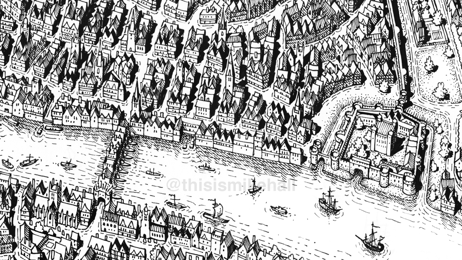 Mike Hall - Map and Architectural Illustrator, London