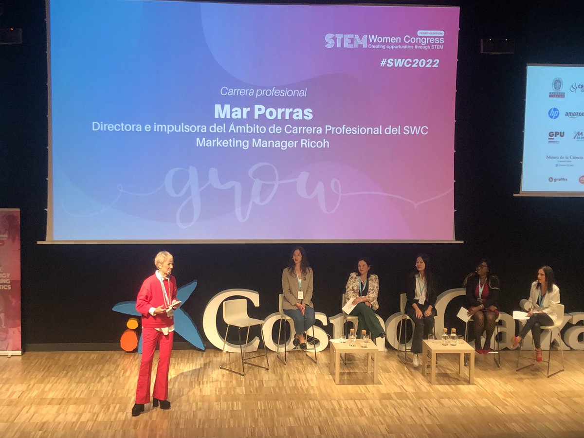 StemwomenEurope's tweet image. 👍🏻🌟#SWC22 To Be a STEM Woman @MarPorrasM1 , Directora e impulsora del Ámbito de Carrera Profesional del SWC / Marketing Manager @ricohspain  Celicia Cuadra,Coordinadora del Ámbito de Carrera Profesional del SWC / Head Of Marketing Operations Ironhack  @ricohspain #StemWomen