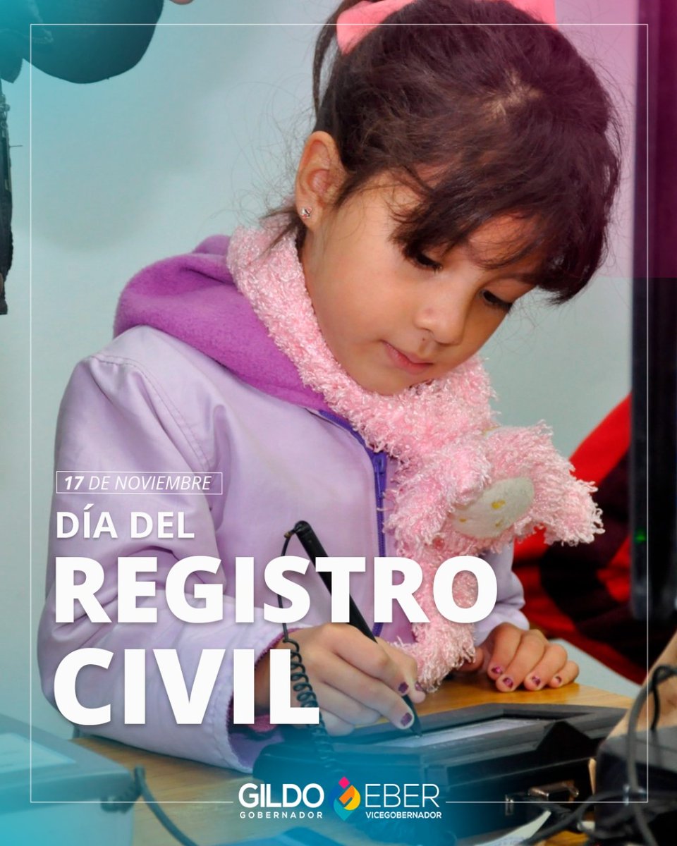 ebersolisfsa's tweet photo. #17deNov|  DÍA  DEL REGISTRO CIVIL✍🏻 

Le deseamos un #FelizDía al personal que desempeña las tareas registrales de la provincia🇦🇷

🙌Gracias por el compromiso en su labor que es tan importante para todos los formoseños y formoseñas.

 #GildoInsfránGobernador #TodosUnidos https://t.co/l4Rs9iXm0t
