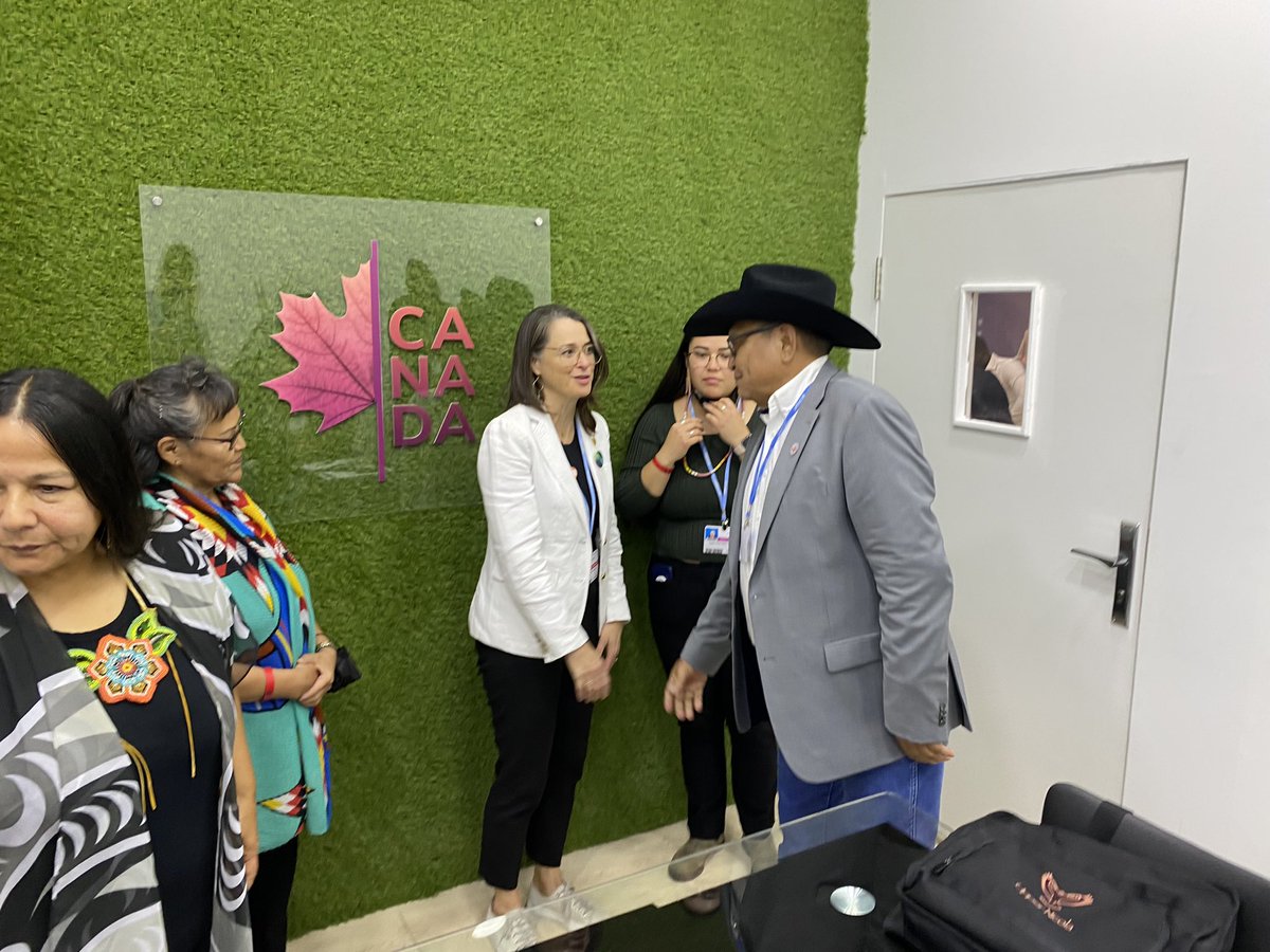 Terry Teegee (@terry_teegee) on Twitter photo We need allies in dealing with Climate Change! Great meeting with Canada Climate Change Ambassador Catharine Stewart <a href="/C_Stewart729/">Catherine Stewart</a> who has committed to amplifying Indigenous Voices in our fight to mitigate the effects of climate change! #COP27 #BCAFN #AFN We need allies in dealing with Climate Change! Great meeting with Canada Climate Change Ambassador Catharine Stewart <a href="/C_Stewart729/">Catherine Stewart</a> who has committed to amplifying Indigenous Voices in our fight to mitigate the effects of climate change! #COP27 #BCAFN #AFN