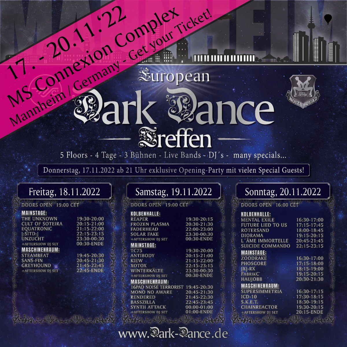 eda_eda's tweet image. Heute Abend und dann das ganze Wochenende in #mannheim #euddt #darkdance #msconnection