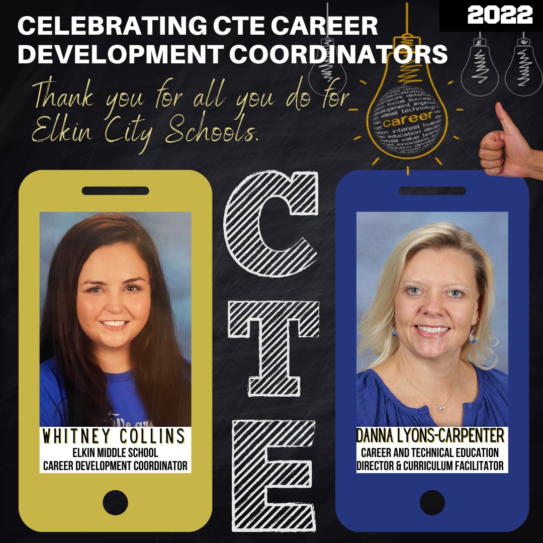 Elkin City Schools (@elkincity) on Twitter photo November is NC Career Development Month! A big shout-out to our amazing CTE Career Development Coordinators! @ElkinMiddleCDC & <a href="/dlyoncarpenter/">Danna Carpenter</a> YOU make a difference for our students! <a href="/ElkinHigh/">Elkin High School</a> <a href="/MiddleElkin/">Elkin Middle School</a> <a href="/elkinsupt/">Myra Cox, Ed. D</a> November is NC Career Development Month! A big shout-out to our amazing CTE Career Development Coordinators! @ElkinMiddleCDC & <a href="/dlyoncarpenter/">Danna Carpenter</a> YOU make a difference for our students! <a href="/ElkinHigh/">Elkin High School</a> <a href="/MiddleElkin/">Elkin Middle School</a> <a href="/elkinsupt/">Myra Cox, Ed. D</a>