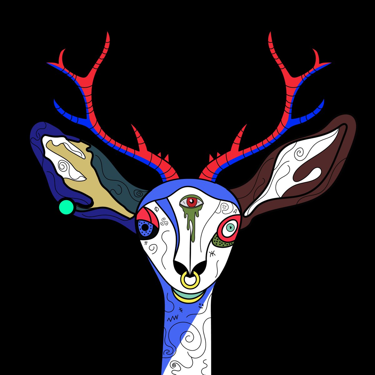 Cursed Deer tweet media