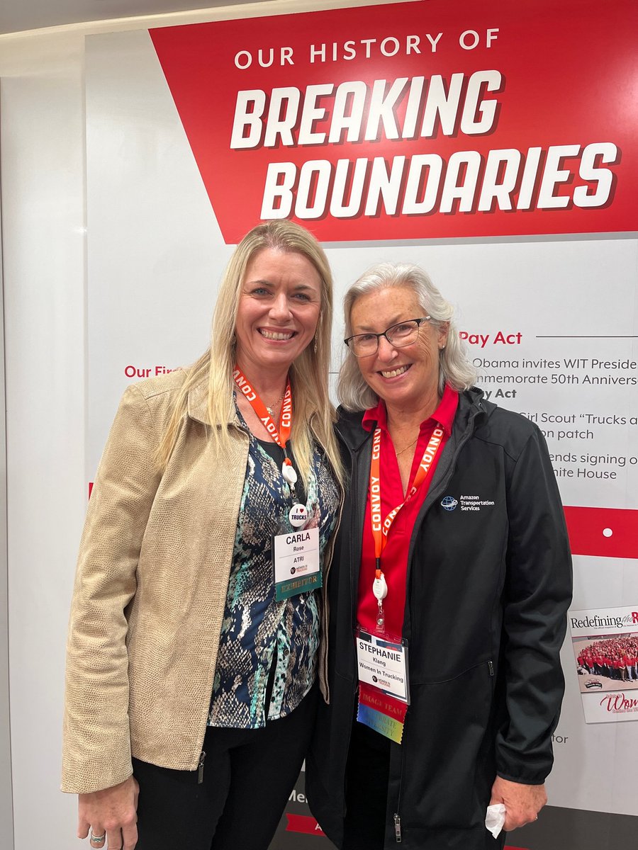 Truck_Research's tweet photo. #ATRI enjoyed visiting with old and new friends, and sharing ATRI’s research at #WIT2022 in Dallas this week. Thanks to all of those visited our booth or who sat in a session featuring our research presented by SVP Dan Murray. @WomenInTrucking this was such a great event! https://t.co/3kv1tUfmK5