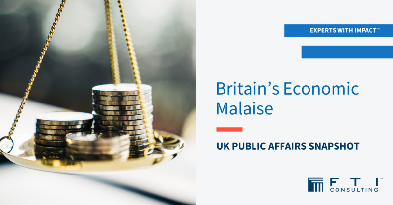 FTI_SC's tweet photo. An economy in recession, #inflation at a 40-year high, and government borrowing rising to extraordinary levels – this was the context in which the Chancellor of the Exchequer delivered the #AutumnStatement today. Read the full analysis from our UK Public Affairs team ⬇