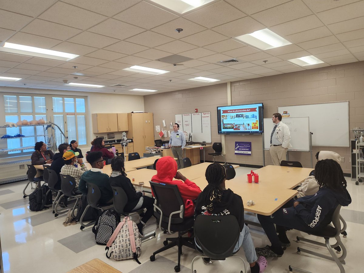 WestwoodAtWork's tweet photo. Thank you @UofSC School of Pharmacy for sharing with @WHS_Redhawks during National Career Development Week. https://t.co/9oZudokTOz
