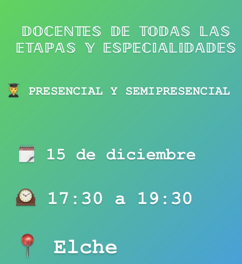 MiOposicion's tweet photo. ¿Quieres conocer nuevas herramientas  que le den un sentido diferente a tus clases? Sonia Barceló estará en MiAula en una TARDE FORMATIVA: TICs DE SUPERVIVENCIA DOCENTE. https://t.co/XVjPtnOITO https://t.co/kk05Ms91Mf
