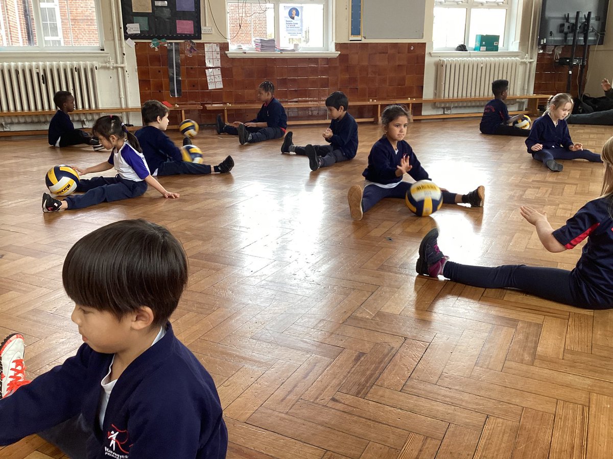 Developing balls skills in Year 2 including hand-eye coordination and working in pairs.