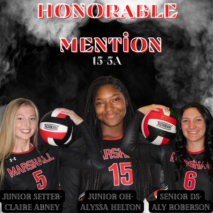MarshallMavsAth's tweet photo. Congratulations to our volleyball girls on their All-District Awards!🤘🏐

Co-Libero of the Year: Isabella Emery
1st Team: Caitlyn Ellenburg
2nd Team: Are’Anna Gill
Honorable Mention: Claire Abney, Alyssa Helton, Alyson Roberson

#Unity #WeAreMarshall https://t.co/GF6A0aWyxB