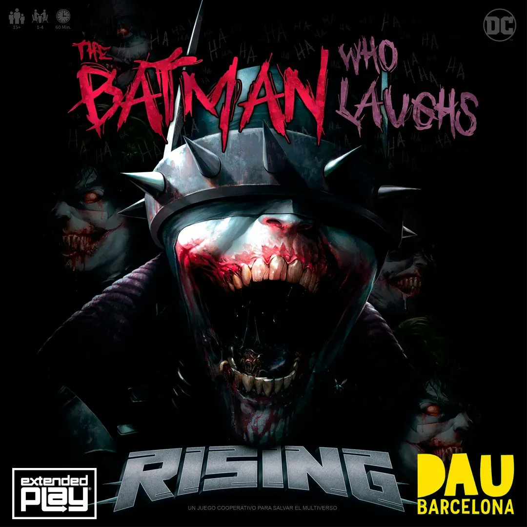 ExtendedPlayES's tweet image. Este fin de semana nos vamos a poder ver en @DAUBarcelona 🎉
Podréis jugar a The Batman Who Laughs en la zona de Dau Expert.
¡Nos vemos en nada! Tic Tac ⏰
juegarising.com/batman/ 
#nosgustajugar #daubcn #dau2022 #juegosdemesa