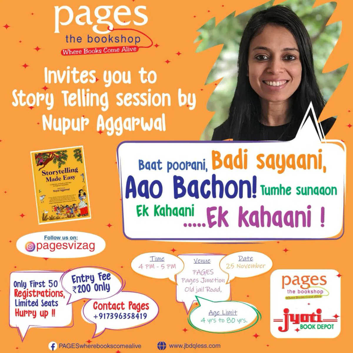 JbdPages's tweet image. Excited for the story telling session at pages!!!!

Come join us on 25th November.