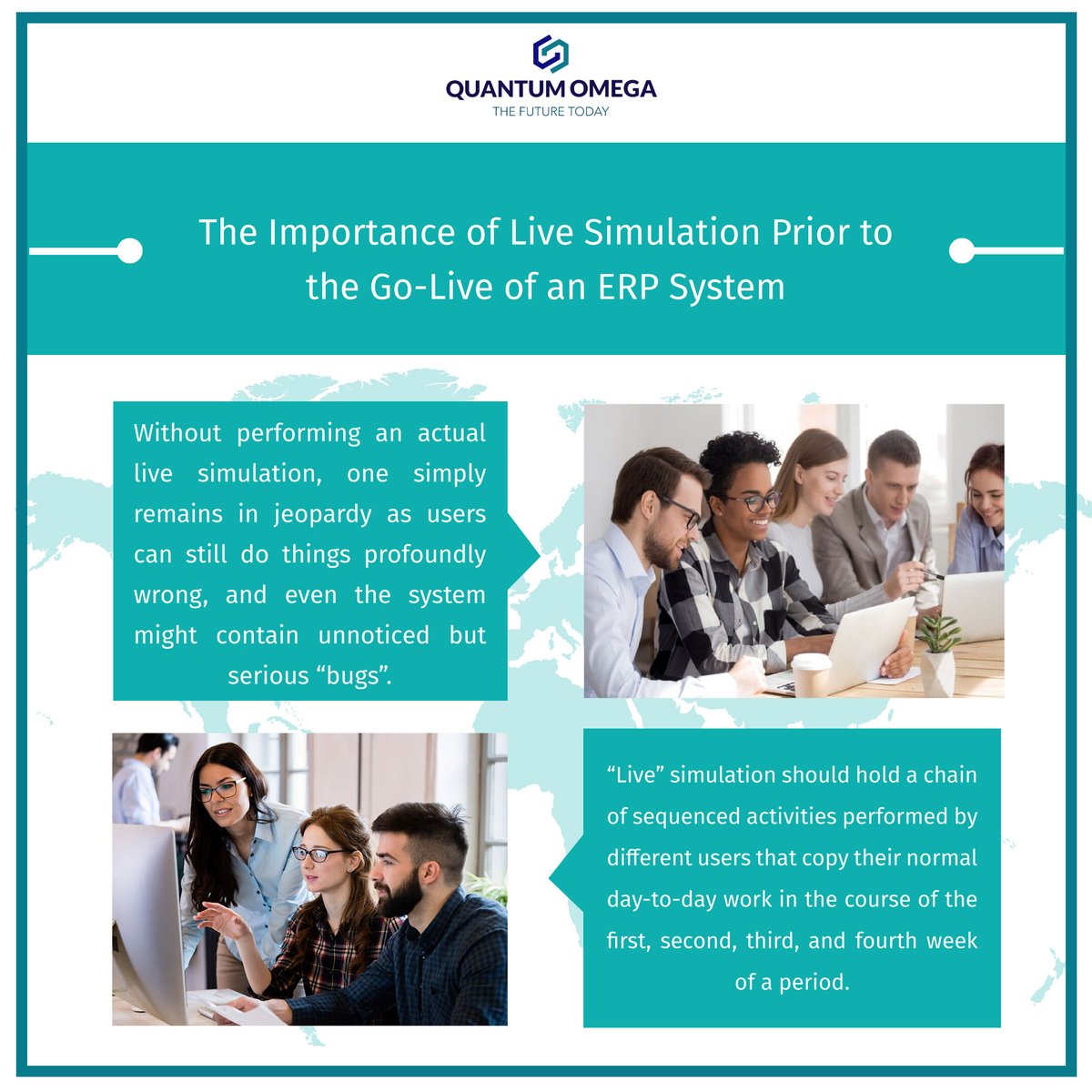 lifeatQuantum's tweet image. The Importance of live simulation prior to the Go-Live of an ERP system. 

#livesimulation #golive #erpsystem #erpimplementation