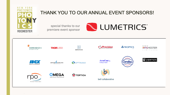 RochesterRRPC's tweet photo. We look forward to seeing all of you at the New York Photonics Annual Event, which is being held today, November 17th, at the Rochester Museum and Science Center. Events such as this would not be possible without the generous support of our dedicated sponsors #NYPhotonics #Optics https://t.co/5Oqc9XFFqE