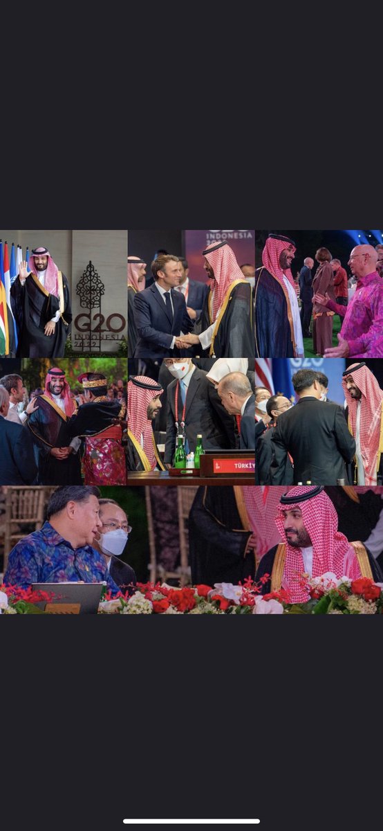 ffaaz20's tweet photo. @saudibus222 قبل قمة العشرين يقوم بزيارته رؤوساء أَكبر دول العالم و على رأسهم العجوز الخرف و ماكرون والالماني و خليفة حريم السلطان اردوغان والآن في القمة الكل يسعى للجلوس معه و منهم الرئيس الصيني الذي سوف يزور المملكة بعد القمة و فوق هذا منبوذ 🦮 تنبح والقافلة تسير https://t.co/V1CK4eJPBH