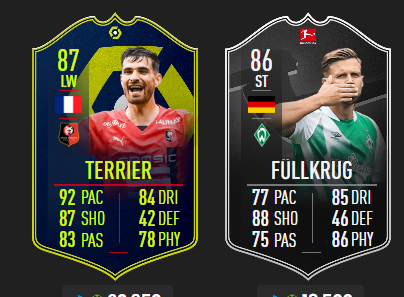 fr_madfut's tweet photo. Enfin nous avons les résultats des POTM !
POTM Ligue 1 : Martin Terrier 🇫🇷
POTM Bundesliga : Niclas Füllkrug 🇩🇪
Elle arriveront toutes les deux Mercredi 23 Novembre sur Madfut 23 ! https://t.co/QEABd4IAq0