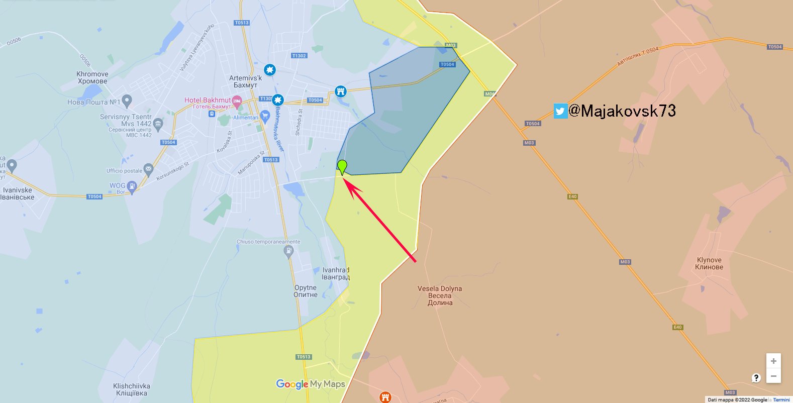 Majakovsk on Twitter &quot;ucraina fronte di bakhmut qui da segnalare